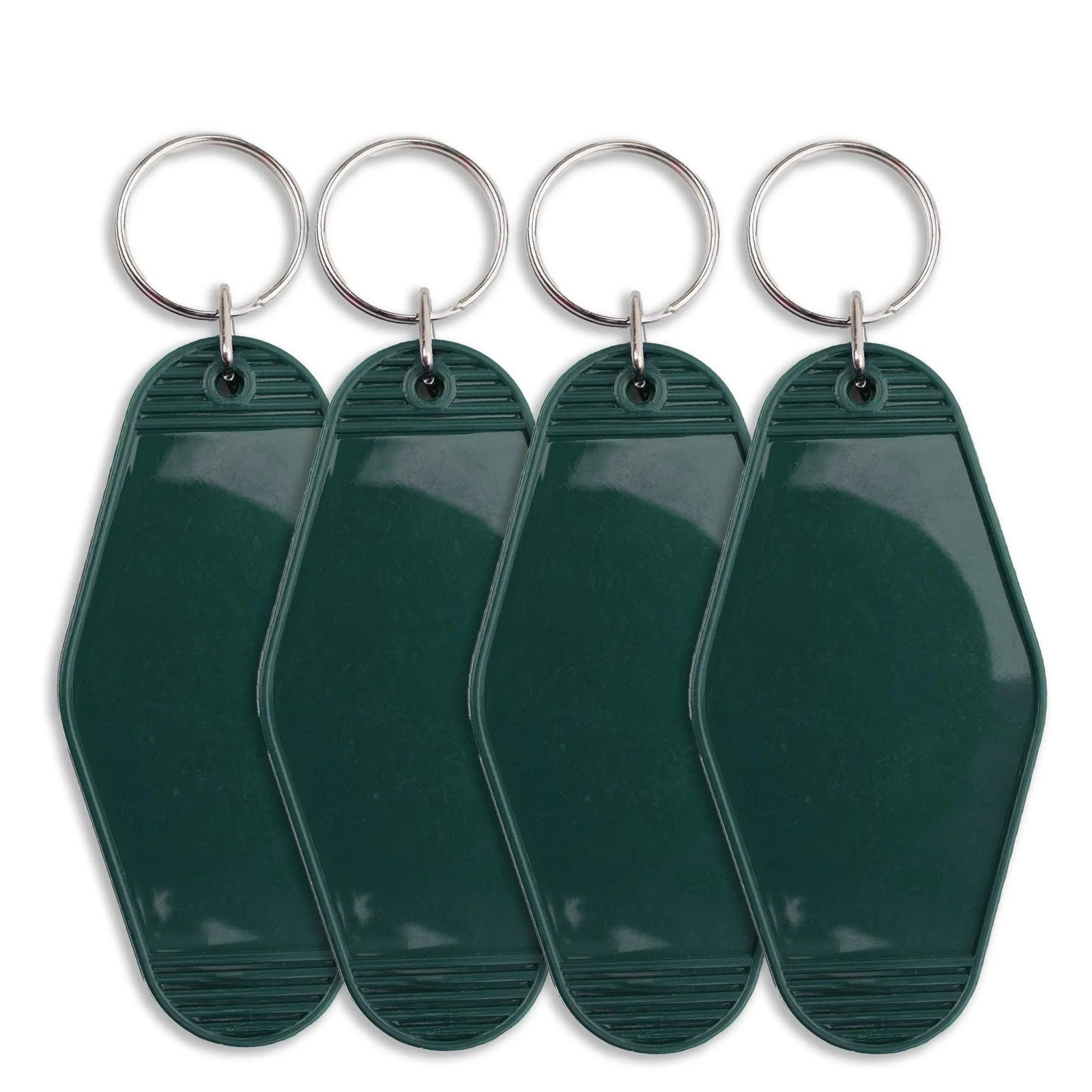 Retro Motel Keychain with Silver Ring - Teal - DIY Craft Warehouse