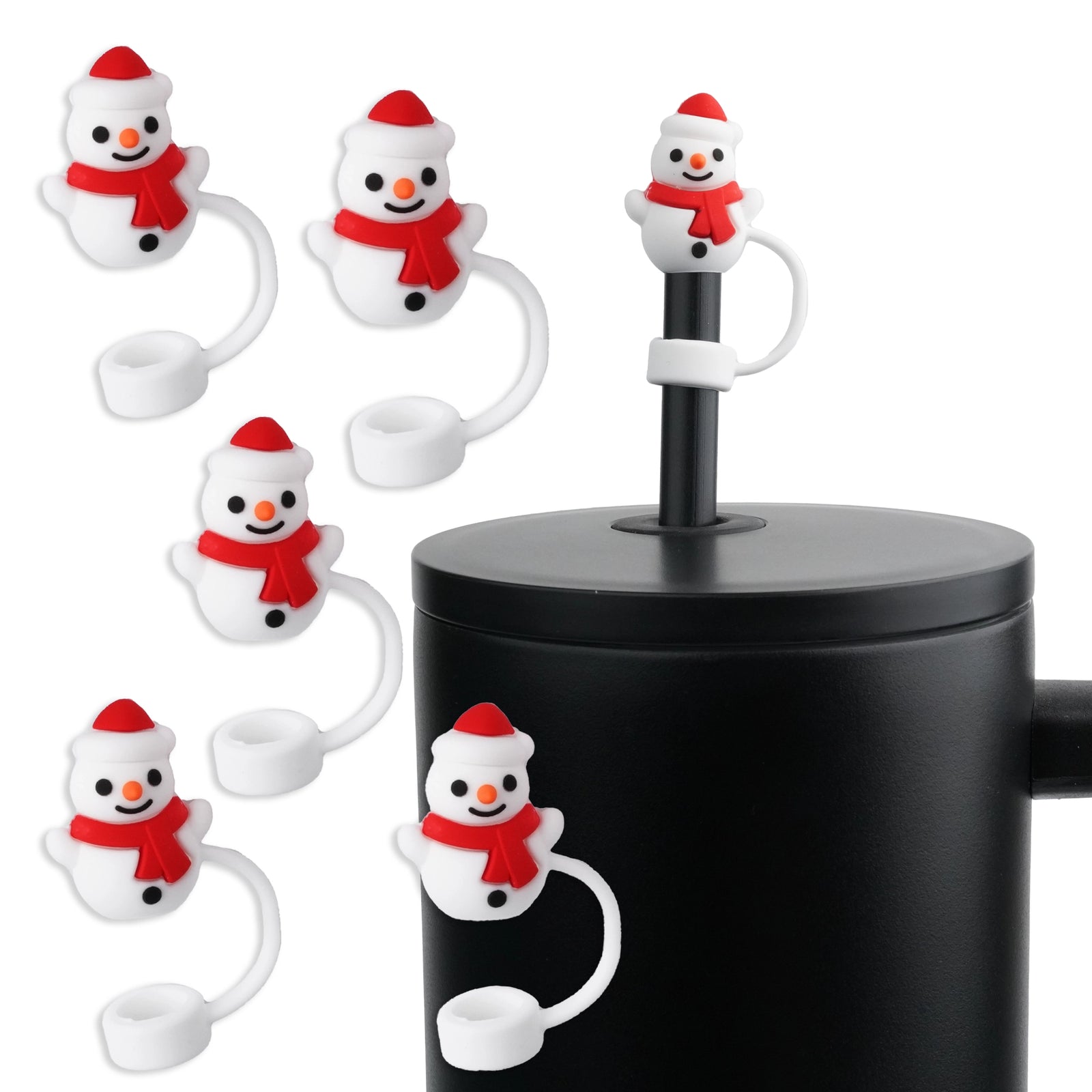 Master Maker Crafts -  Silicone Straw Topper - Snowman (5 Toppers) | Master Maker Crafts - Wholesale Craft Supplies - Fast Shipping from Ohio
