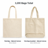 Canvas Tote Bags - 3,200 Totes (Retail Value $15,800)