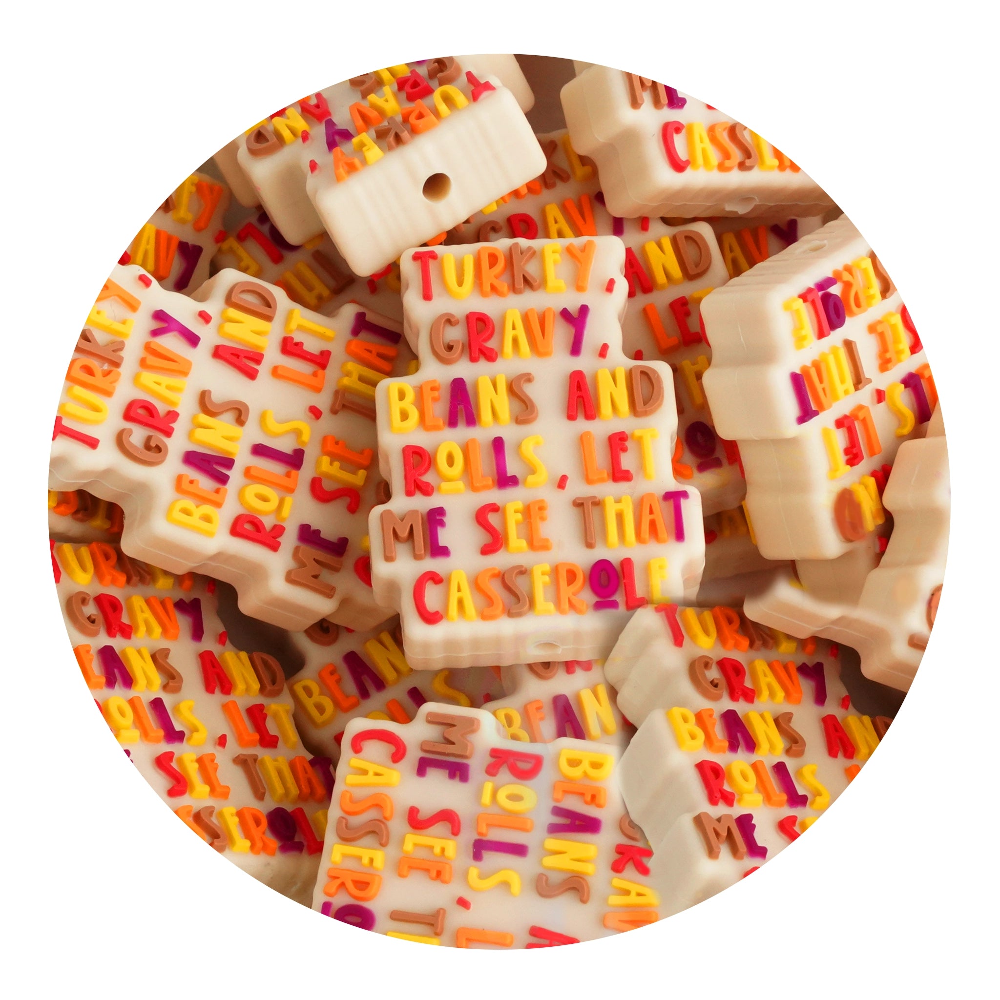 Master Maker Crafts -  Silicone Focal Bead - Turkey Feast (5 Beads) | Master Maker Crafts - Wholesale Craft Supplies - Fast Shipping from Ohio DIY Craft Warehouse