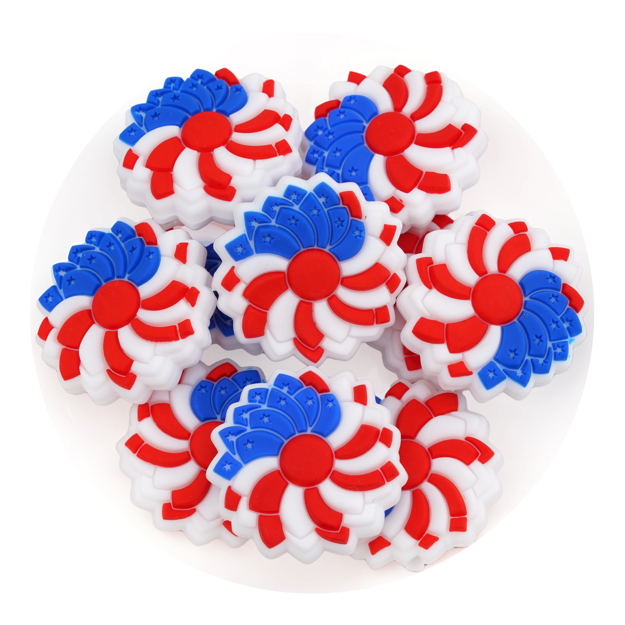 Patriotic Silicone Focal Beads (Americana) | Master Maker Crafts - Wholesale Craft Supplies - Fast Shipping from Ohio DIY Craft Warehouse