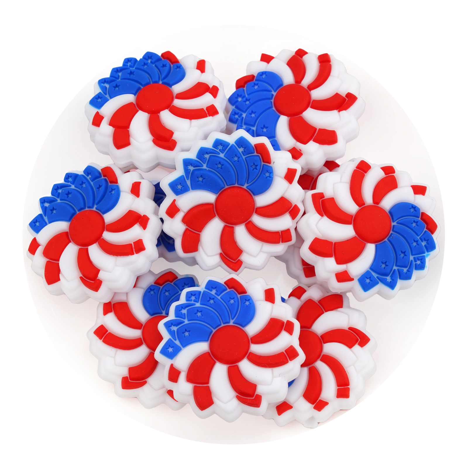 Patriotic Silicone Focal Beads (Americana) | Master Maker Crafts - Wholesale Craft Supplies - Fast Shipping from Ohio