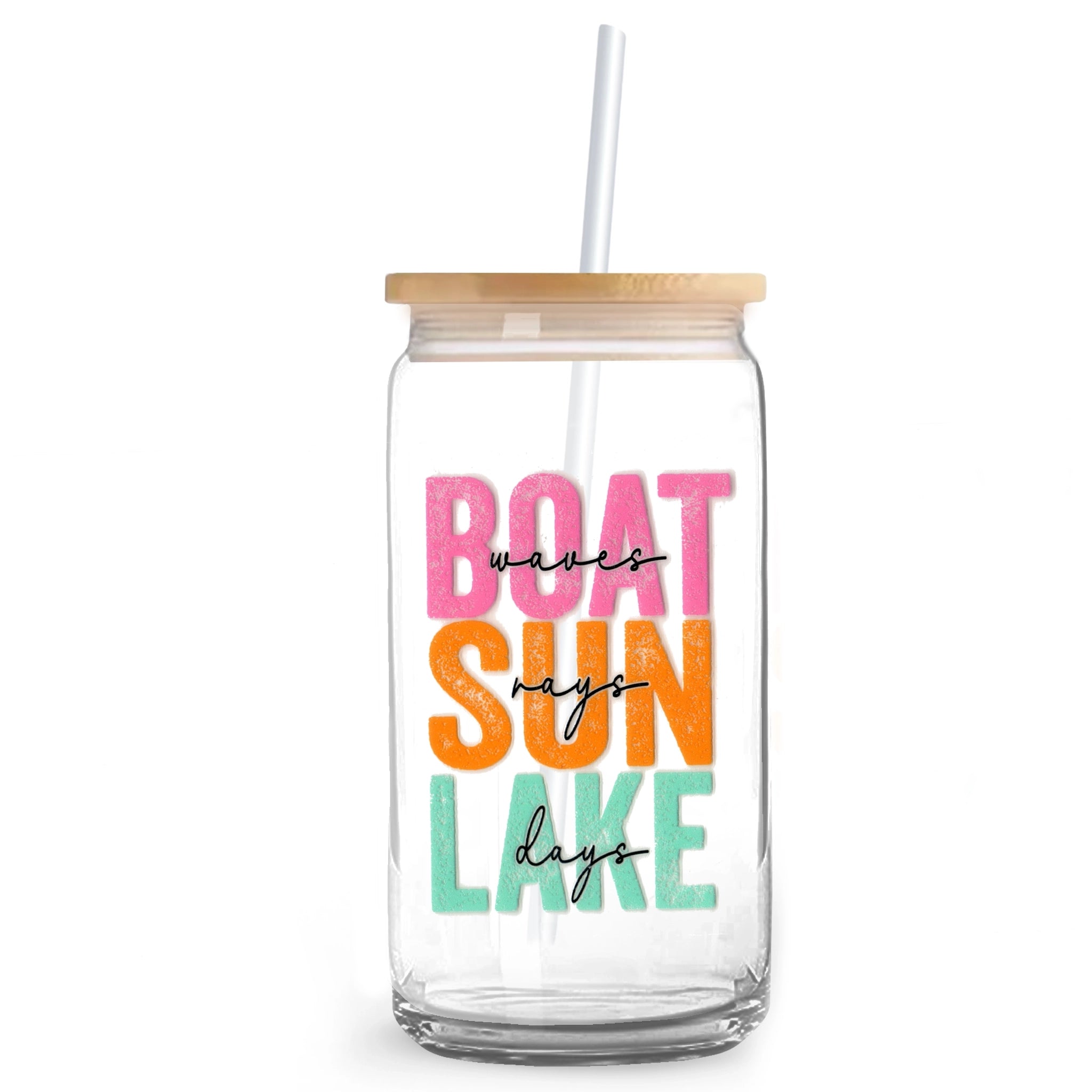Master Maker Crafts -  UV DTF Decal - Boat, Sun, Lake 2 Decals 3.5" (Cup NOT Included) DIY Craft Warehouse