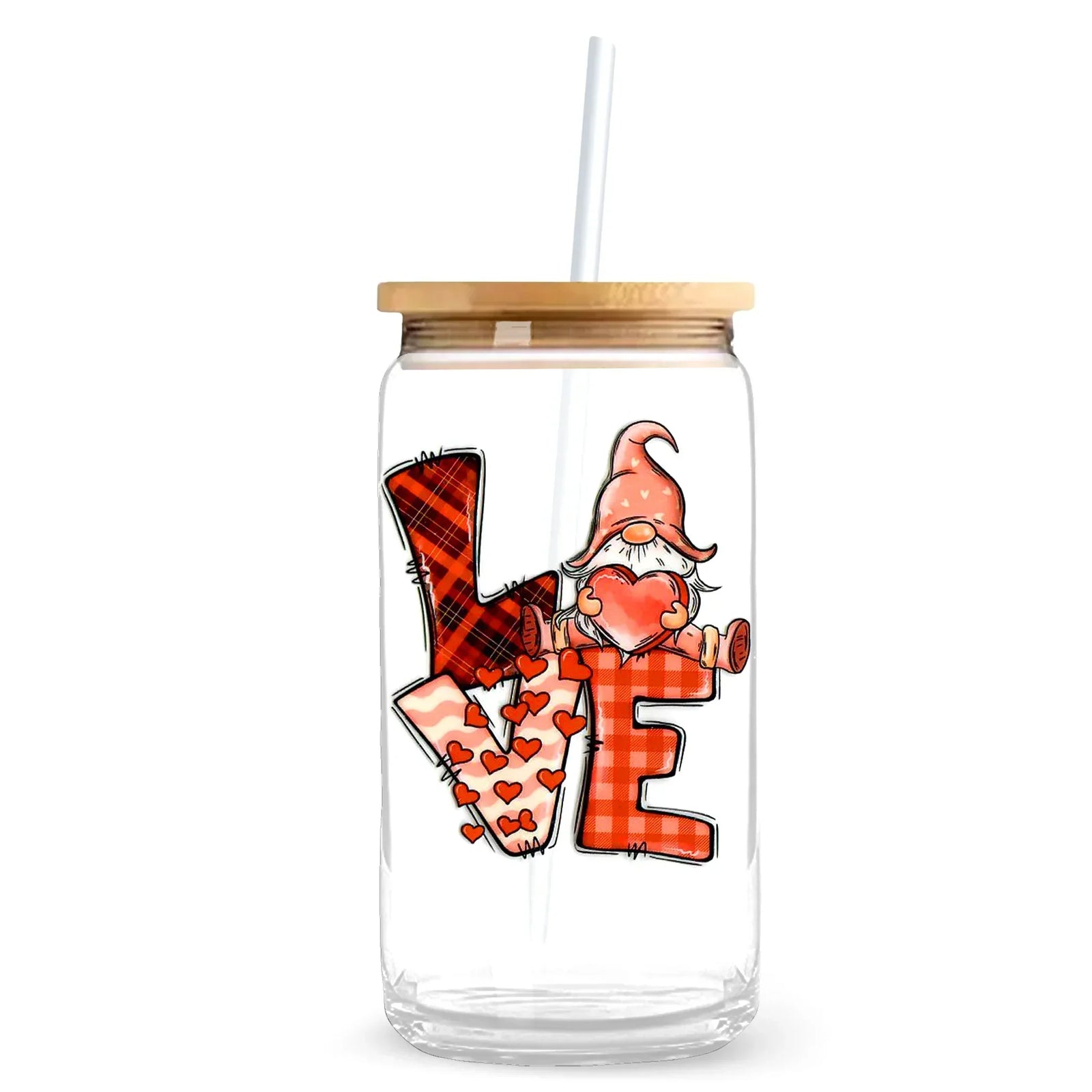 Image of Patchwork Gnomie Love 2 Decals 3.5
