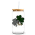 Master Maker Crafts -  UV DTF Decal - Patterned Lucky Shamrocks 2 Decals 3.5" (Cup NOT Included)