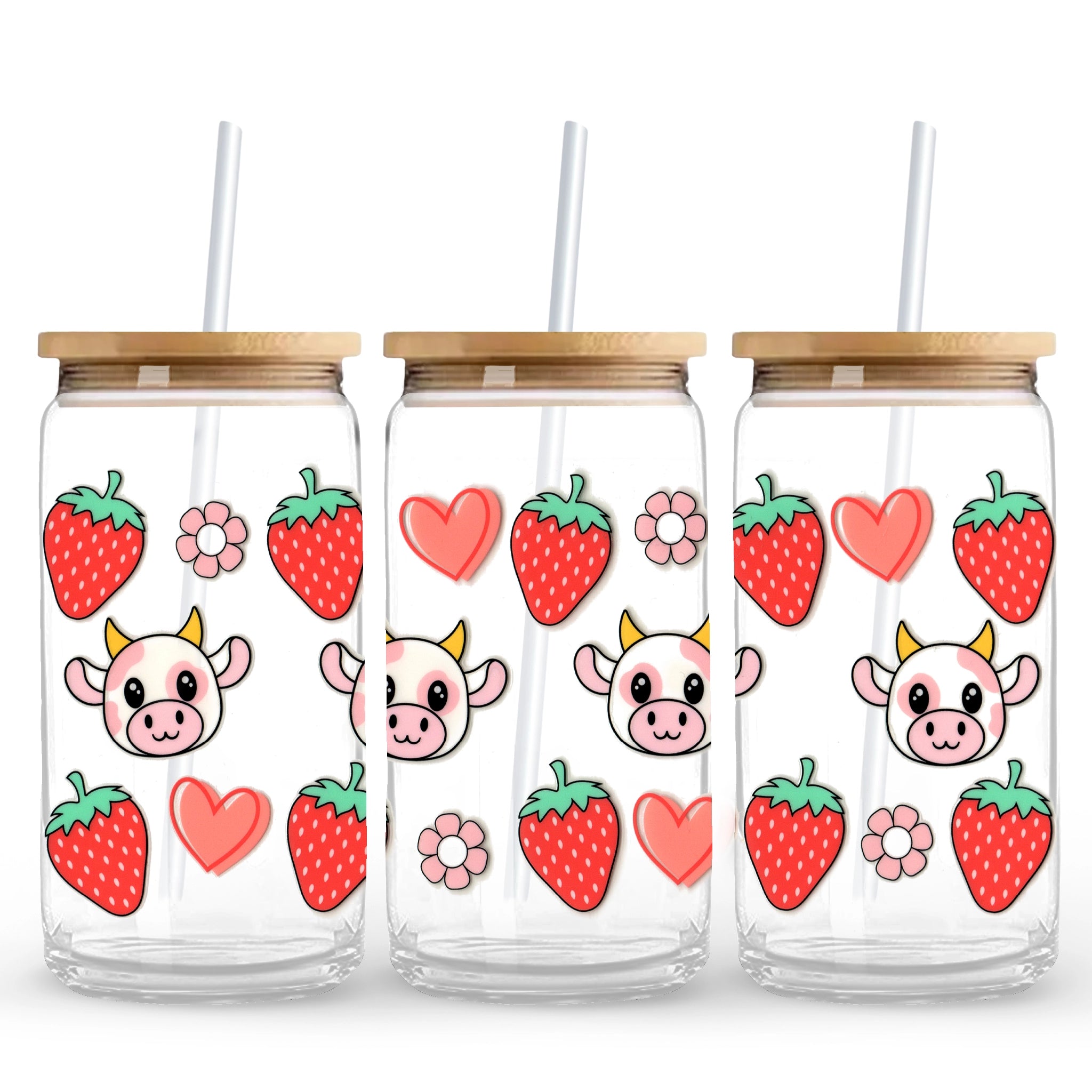 Master Maker Crafts -  UV DTF Wrap Only - Cow Berry Pink 9.7" x 4.3" (Cup NOT Included) DIY Craft Warehouse