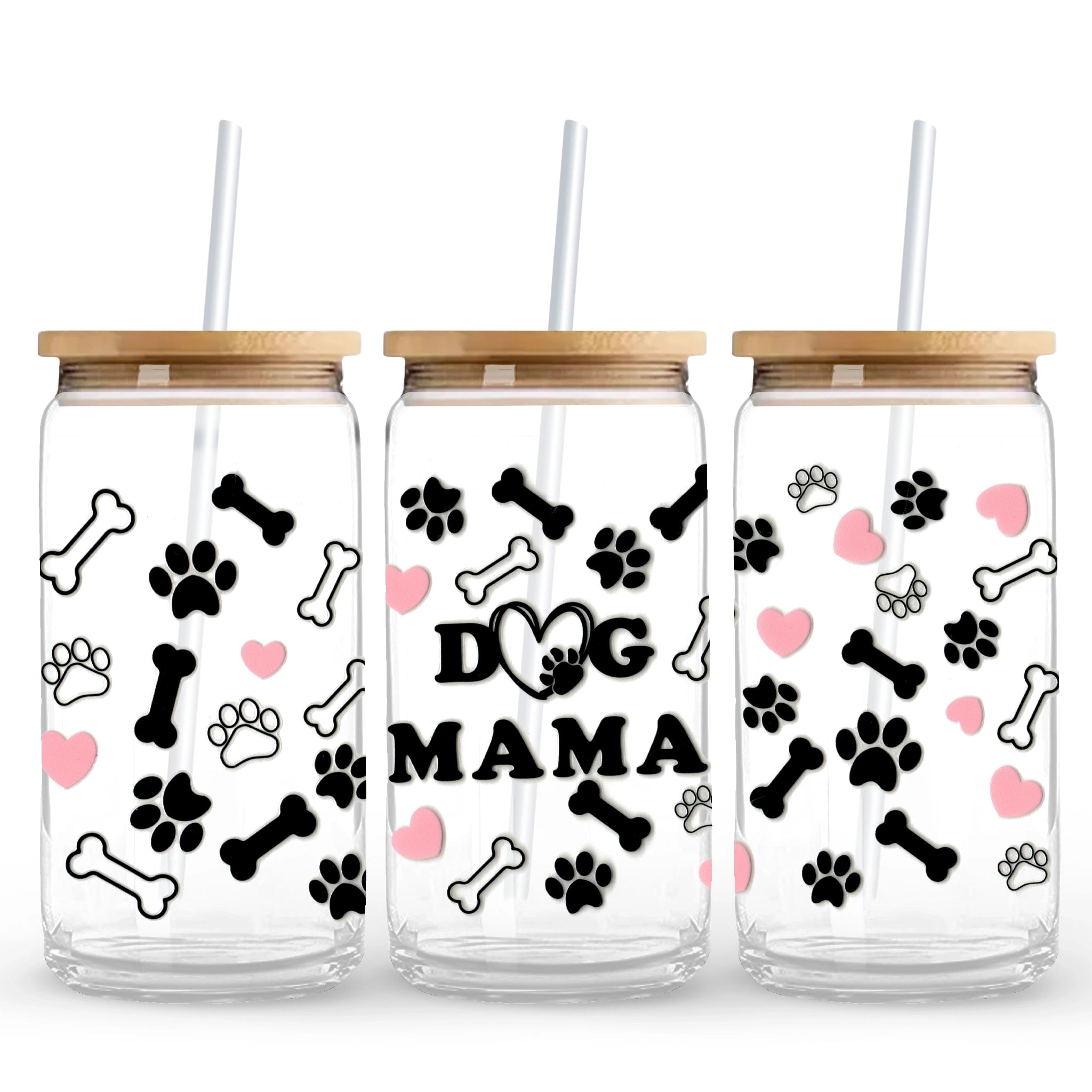 Master Maker Crafts -  UV DTF Wrap Only - Dog Mama Love 9.7" x 4.3" (Cup NOT Included) DIY Craft Warehouse