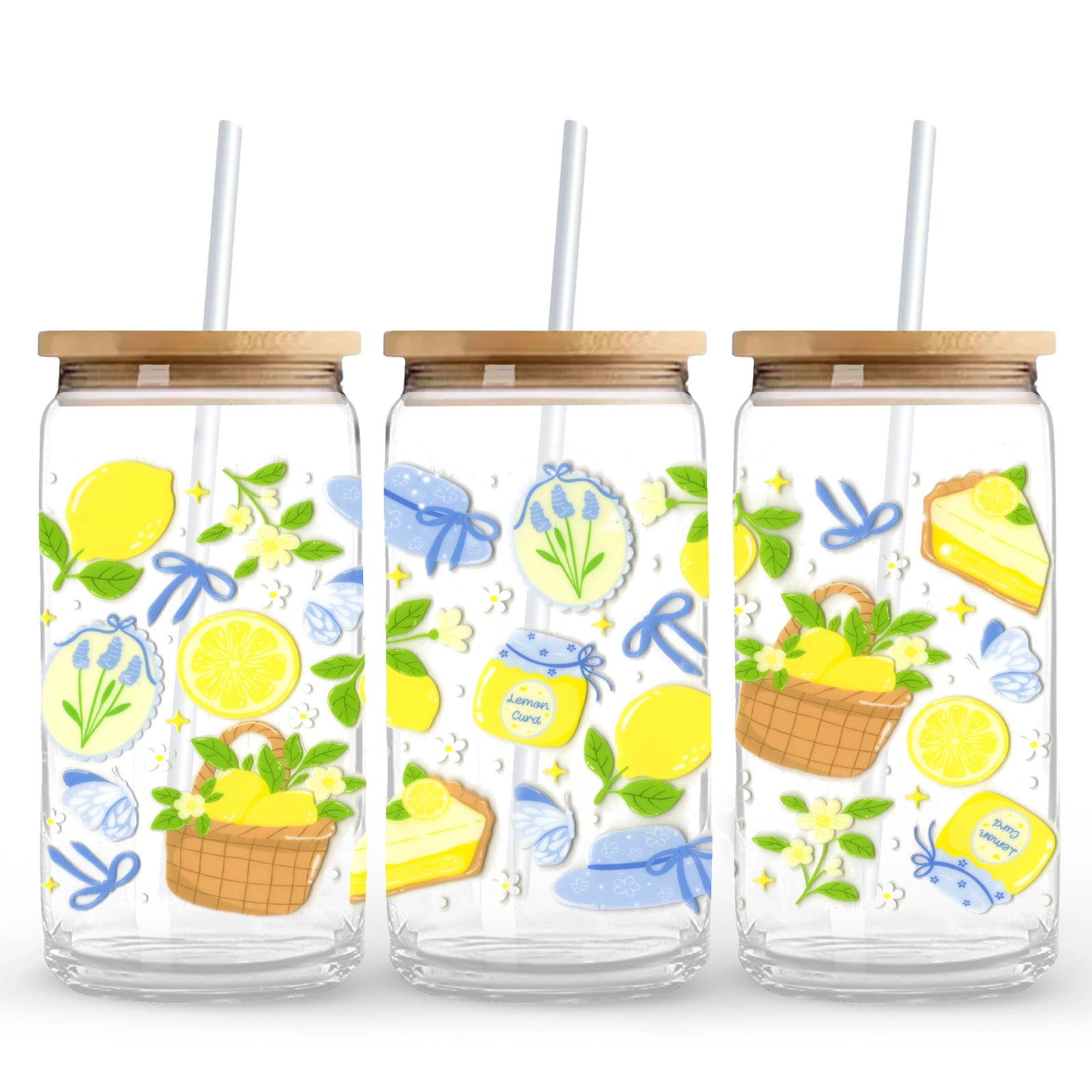 Master Maker Crafts -  UV DTF Wrap Only - Lemon Bluebell Cottage 9.7