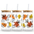Master Maker Crafts -  UV DTF Wrap Only - Modern Fall Leaves 9.7" x 4.3" (Cup NOT Included) DIY Craft Warehouse