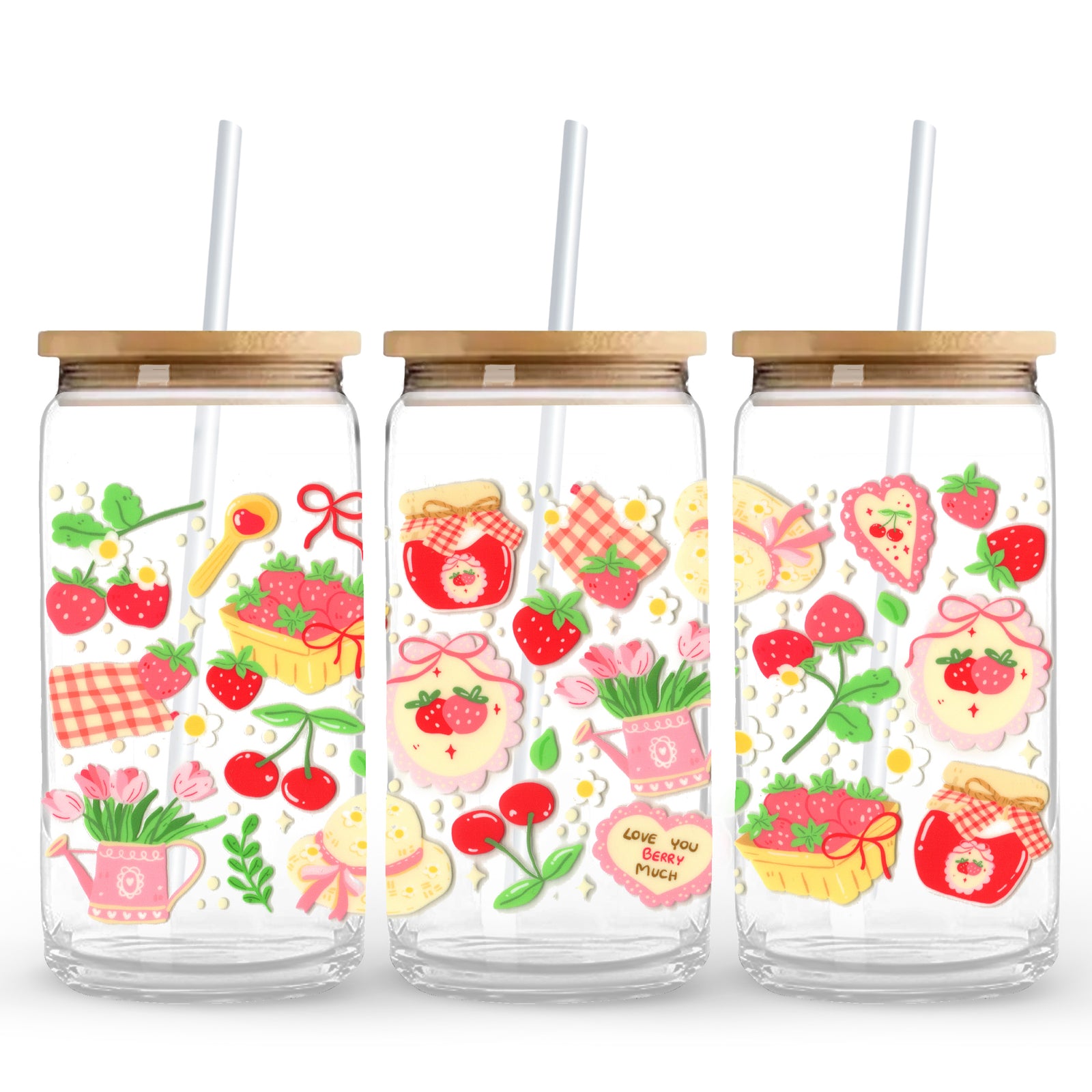 Master Maker Crafts -  UV DTF Wrap Only - Strawberry Picnic 9.7