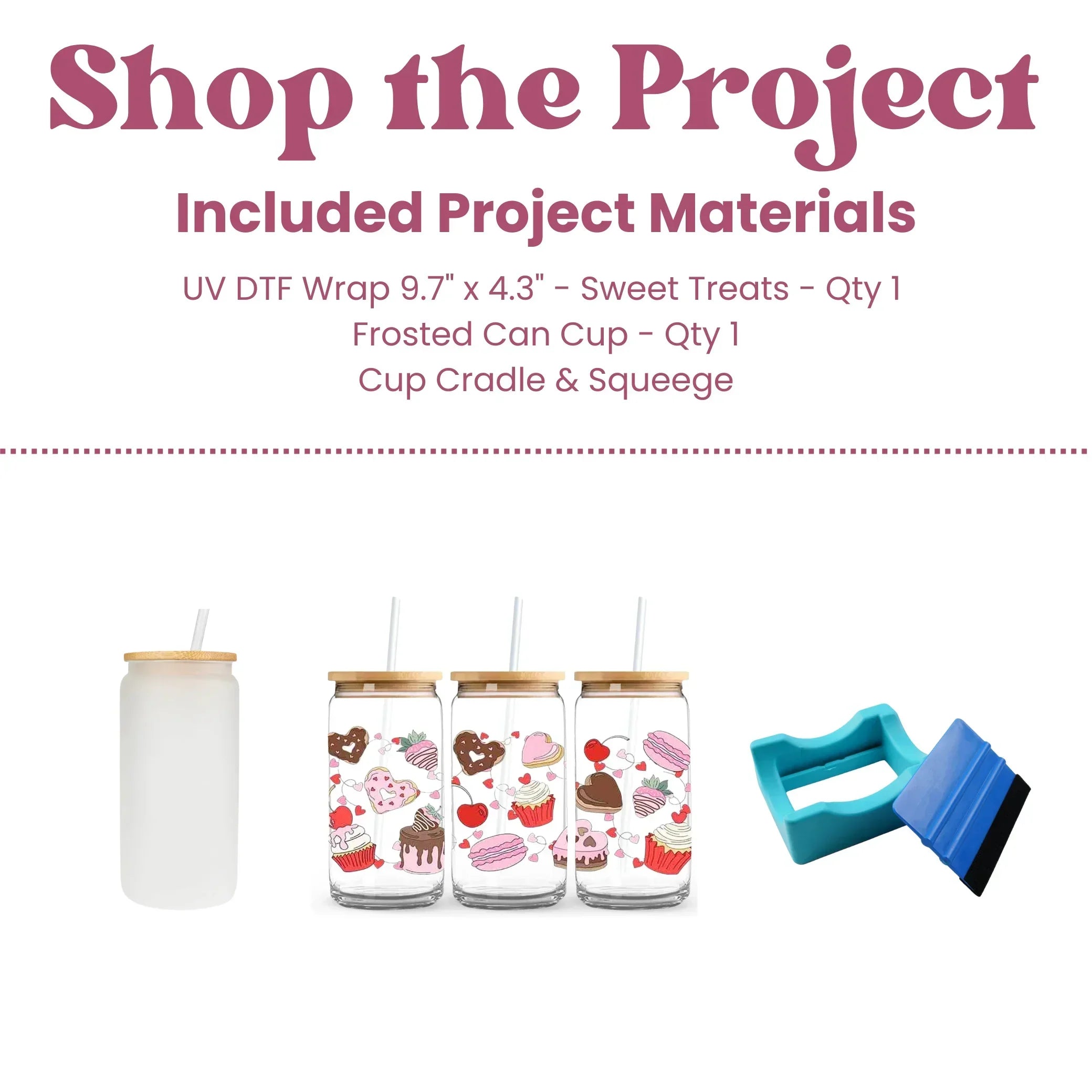 Valentine Sweets Glass Can Kit (Makes 1)