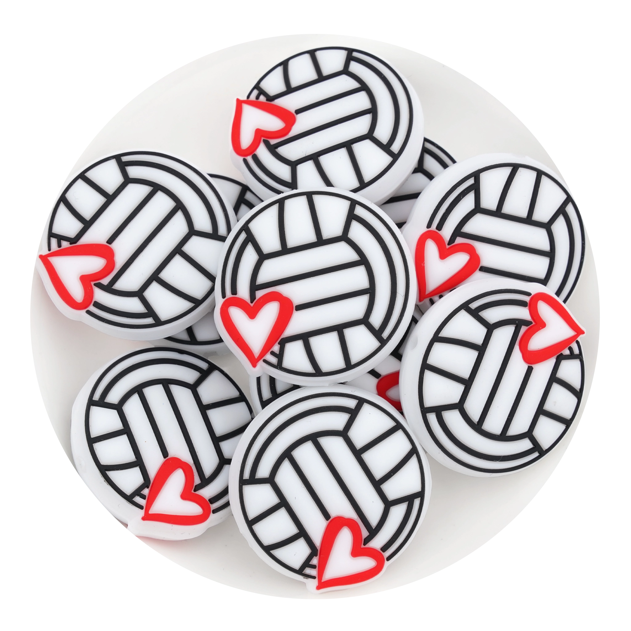 Sport Balls Silicone Focal Beads | Master Maker Crafts - Wholesale Craft Supplies - Fast Shipping from Ohio DIY Craft Warehouse