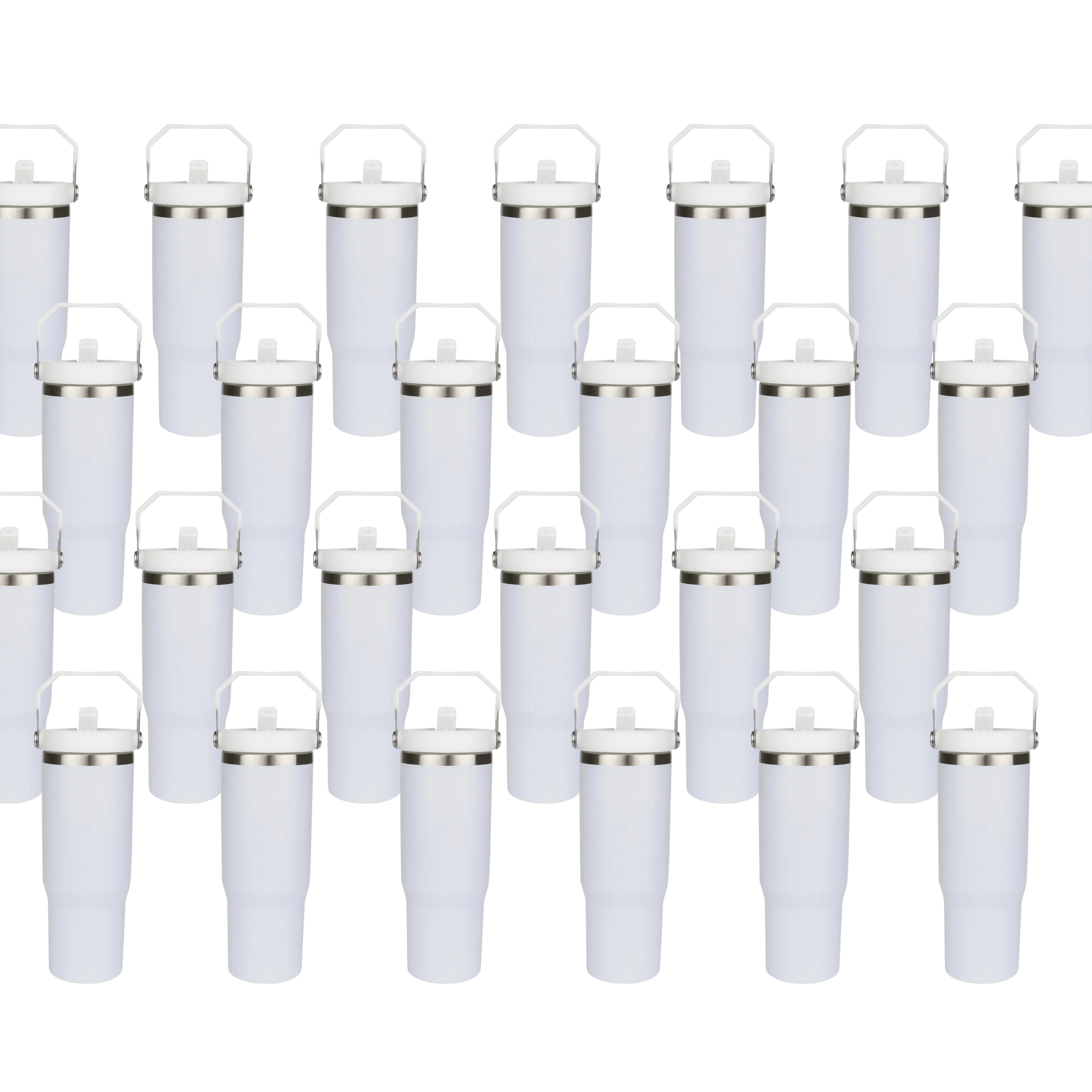 Master Maker Crafts -  22 oz Everyday Flip Straw Tumbler - White (25 Piece CASE) | Master Maker Crafts - Wholesale Craft Supplies - Fast Shipping from Ohio DIY Craft Warehouse