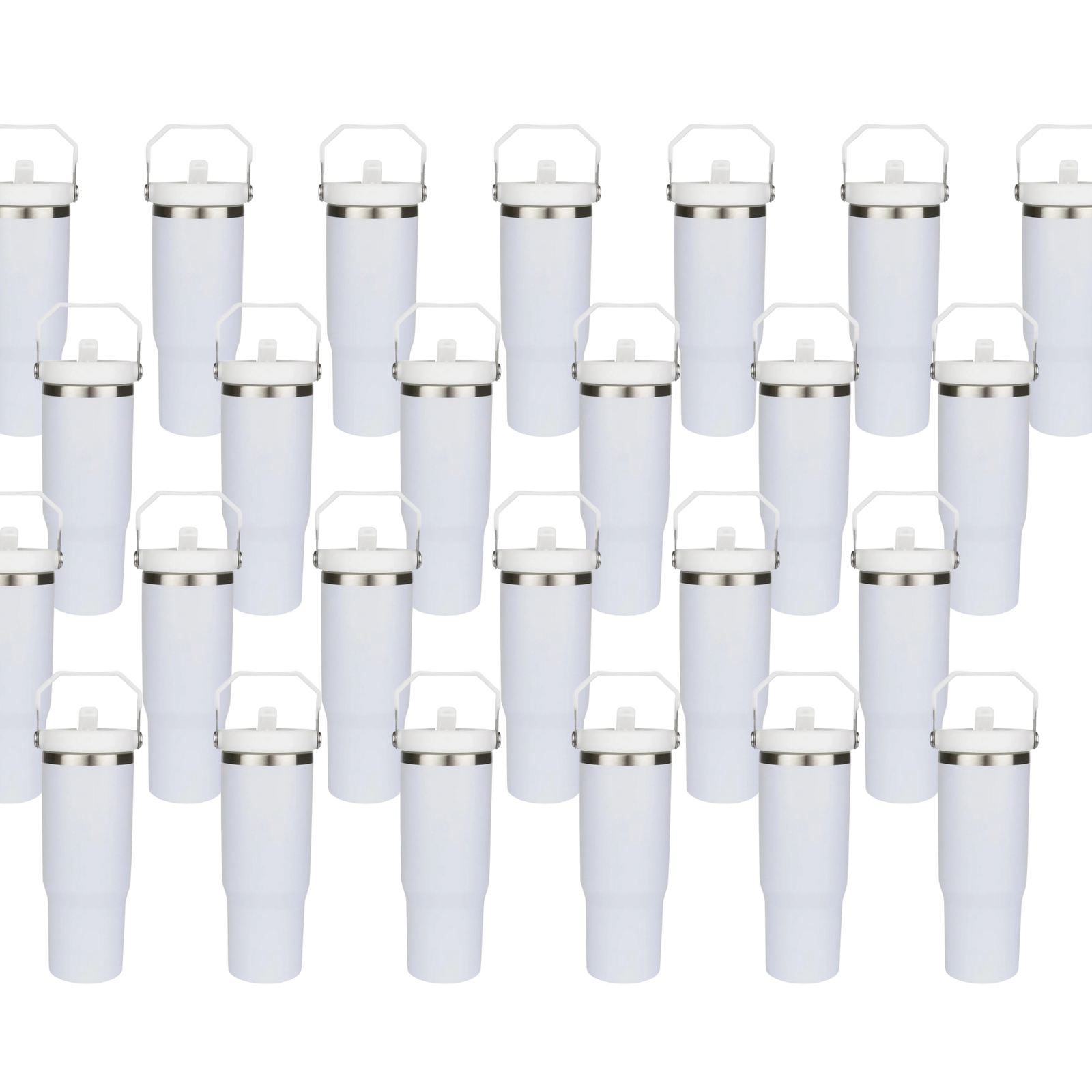 Master Maker Crafts -  22 oz Everyday Flip Straw Tumbler - White (25 Piece CASE) | Master Maker Crafts - Wholesale Craft Supplies - Fast Shipping from Ohio