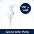 Foamer Pump White Smooth - 40mm (500/case)