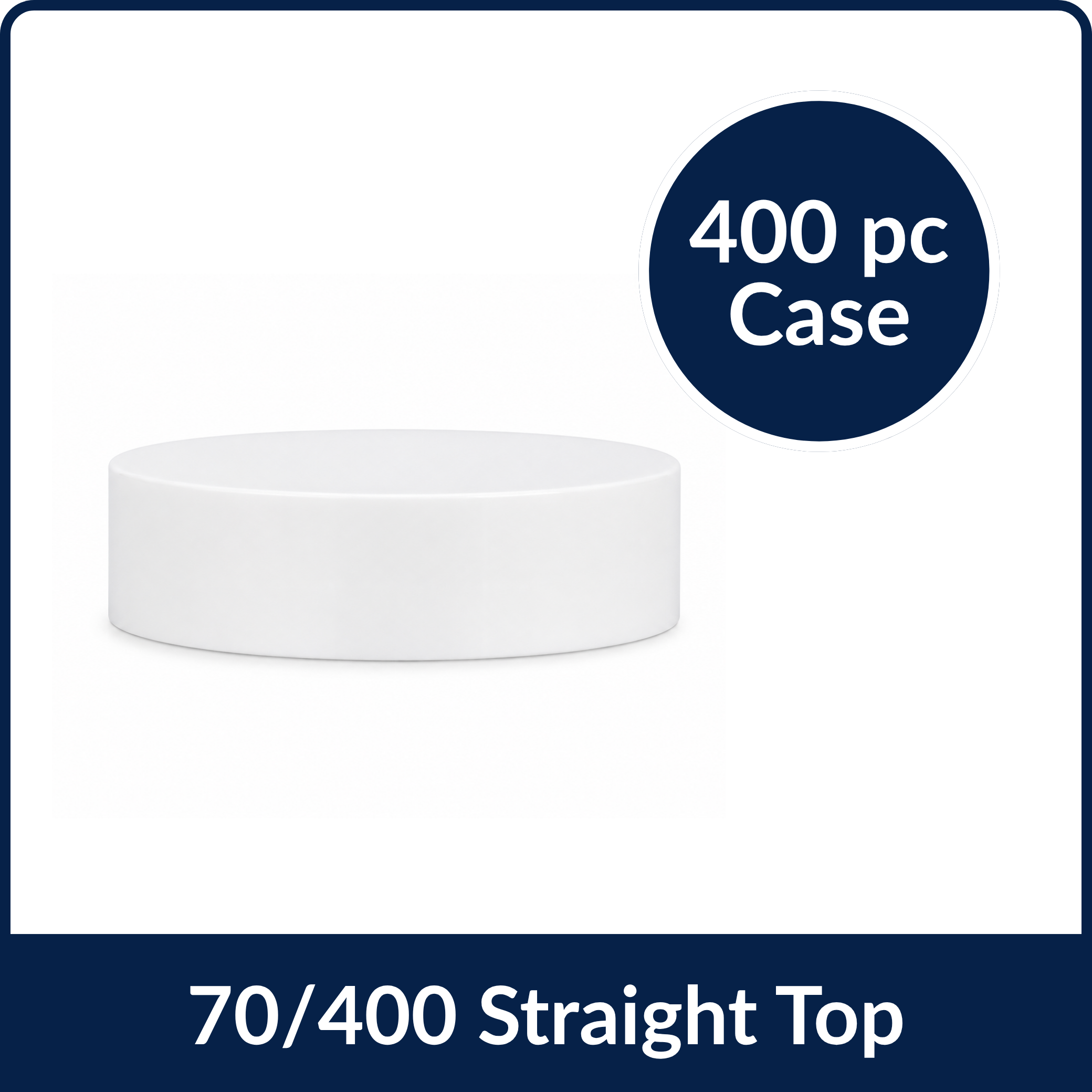 Straight Top White Smooth, F217 Liner -70/400 (400/Case)