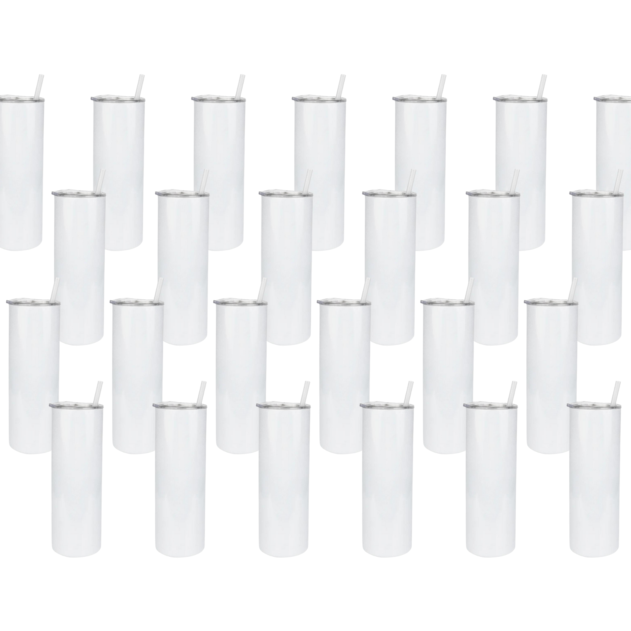 Master Maker Crafts -  20 oz Tall Skinny Sublimation Tumbler - Glossy White (25 Piece CASE) | Master Maker Crafts - Wholesale Craft Supplies - Fast Shipping from Ohio DIY Craft Warehouse
