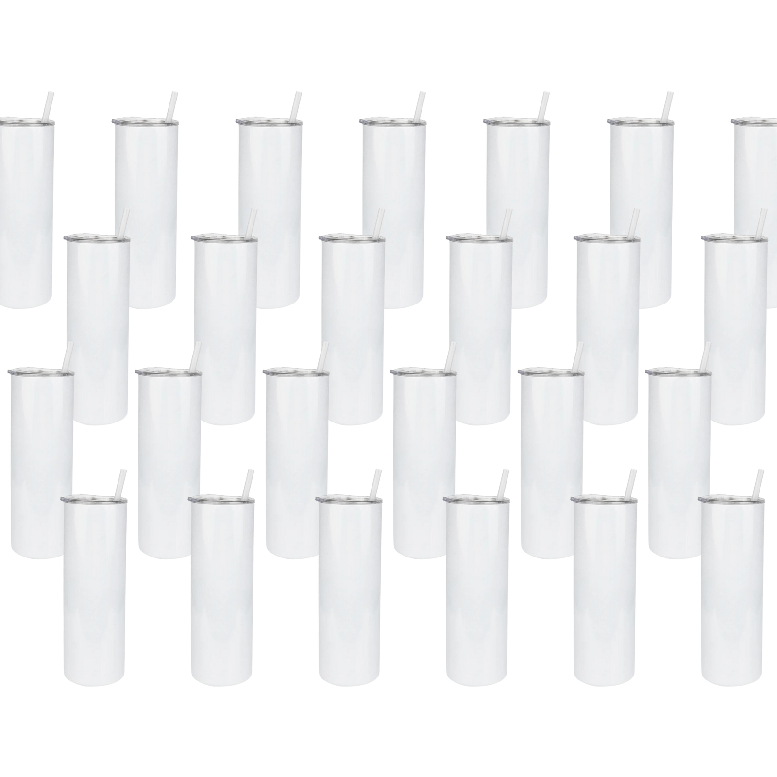 Master Maker Crafts -  20 oz Tall Skinny Sublimation Tumbler - Glossy White (25 Piece CASE) | Master Maker Crafts - Wholesale Craft Supplies - Fast Shipping from Ohio