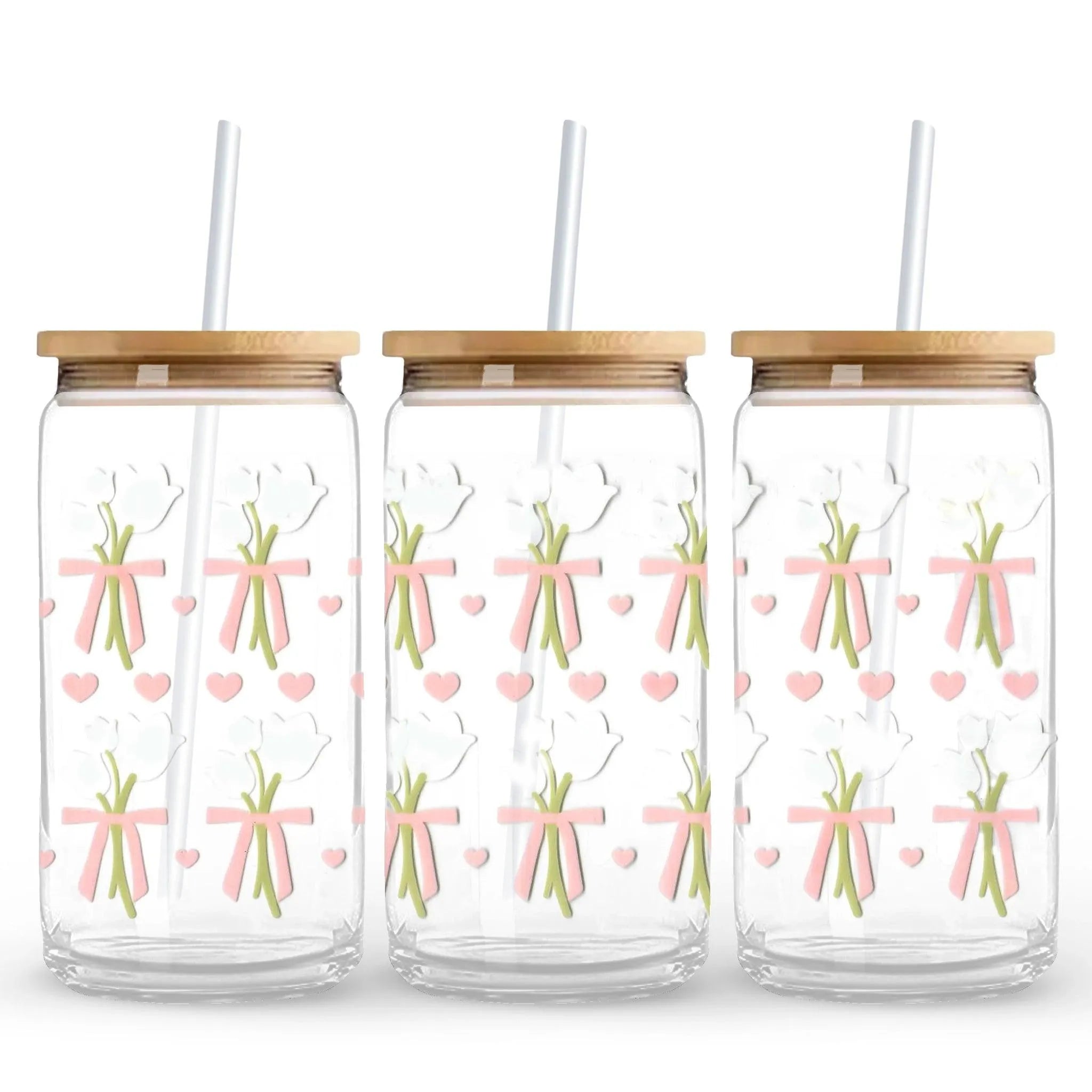 UV DTF Wrap - White Tulip Bouquet - DIY Craft Warehouse DIY Craft Warehouse