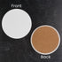 Coaster Ceramic Circle & Cork Pad - White Glossy (12 Coasters) - DIY Craft Warehouse DIY Craft Warehouse