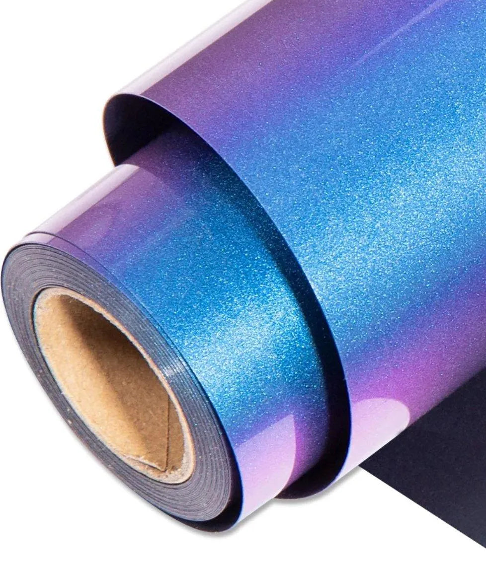 Heat Transfer Vinyl Chameleon HTV - Purple to Royal Blue - DIY Craft Warehouse DIY Craft Warehouse