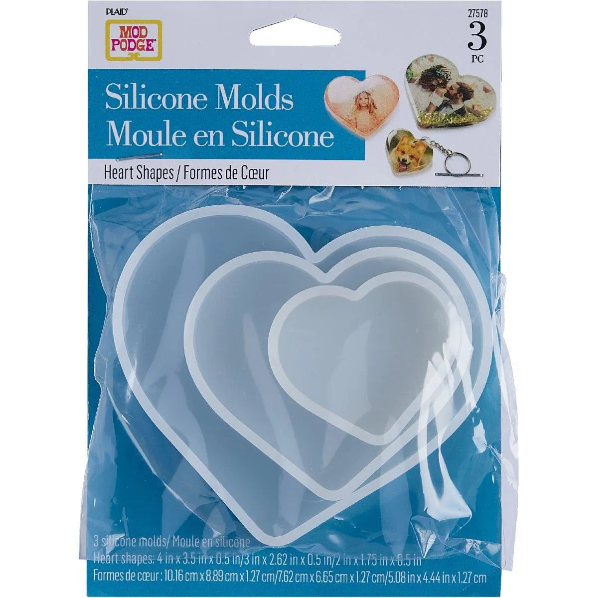 Resin Silicone Mold - Hearts - DIY Craft Warehouse DIY Craft Warehouse