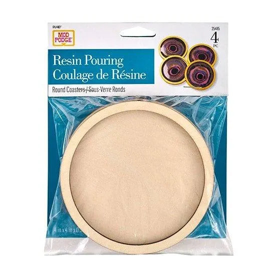 Round Wood Coaster Set - DIY Craft Warehouse