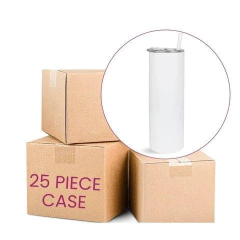 Master Maker Crafts -  20 oz Tall Skinny Sublimation Tumbler - Glossy White (25 Piece CASE) | Master Maker Crafts - Wholesale Craft Supplies - Fast Shipping from Ohio DIY Craft Warehouse