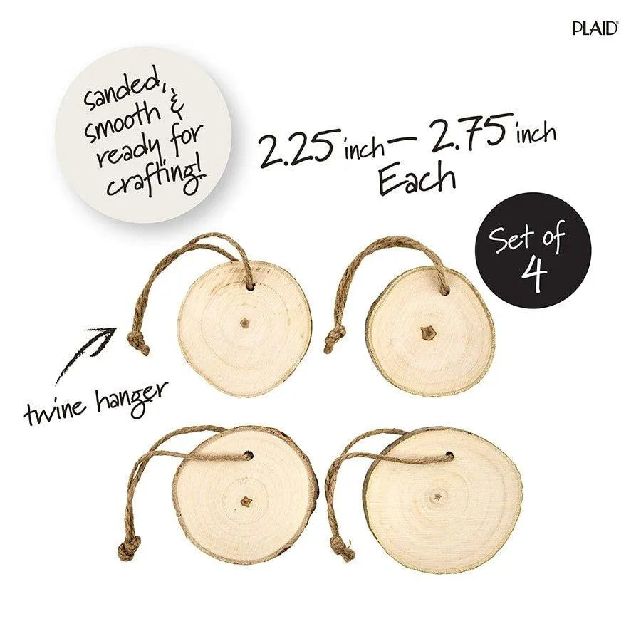 Wood Slice Ornaments - DIY Craft Warehouse