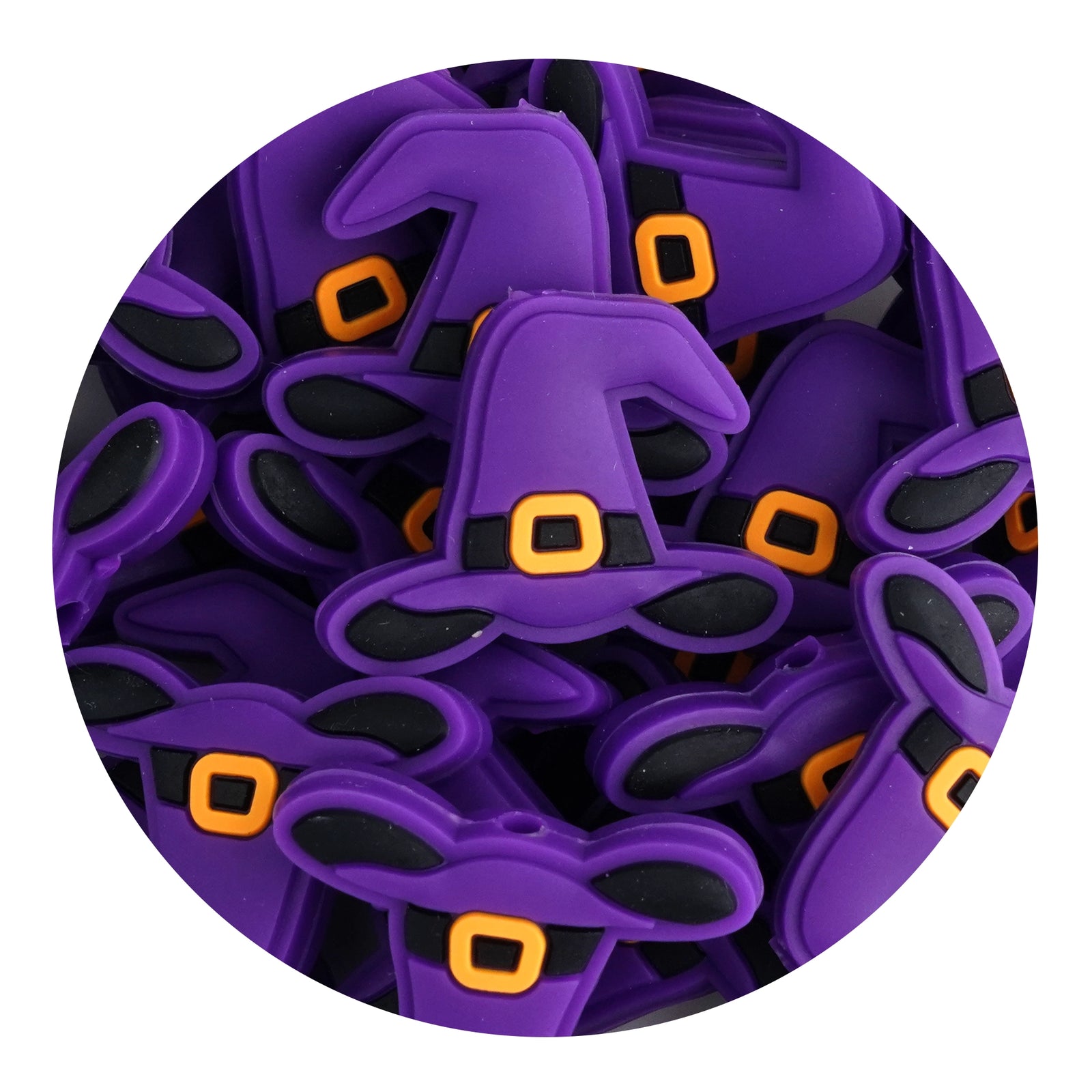Master Maker Crafts -  Silicone Focal Bead - Witch Hat Purple (5 Beads) | Master Maker Crafts - Wholesale Craft Supplies - Fast Shipping from Ohio