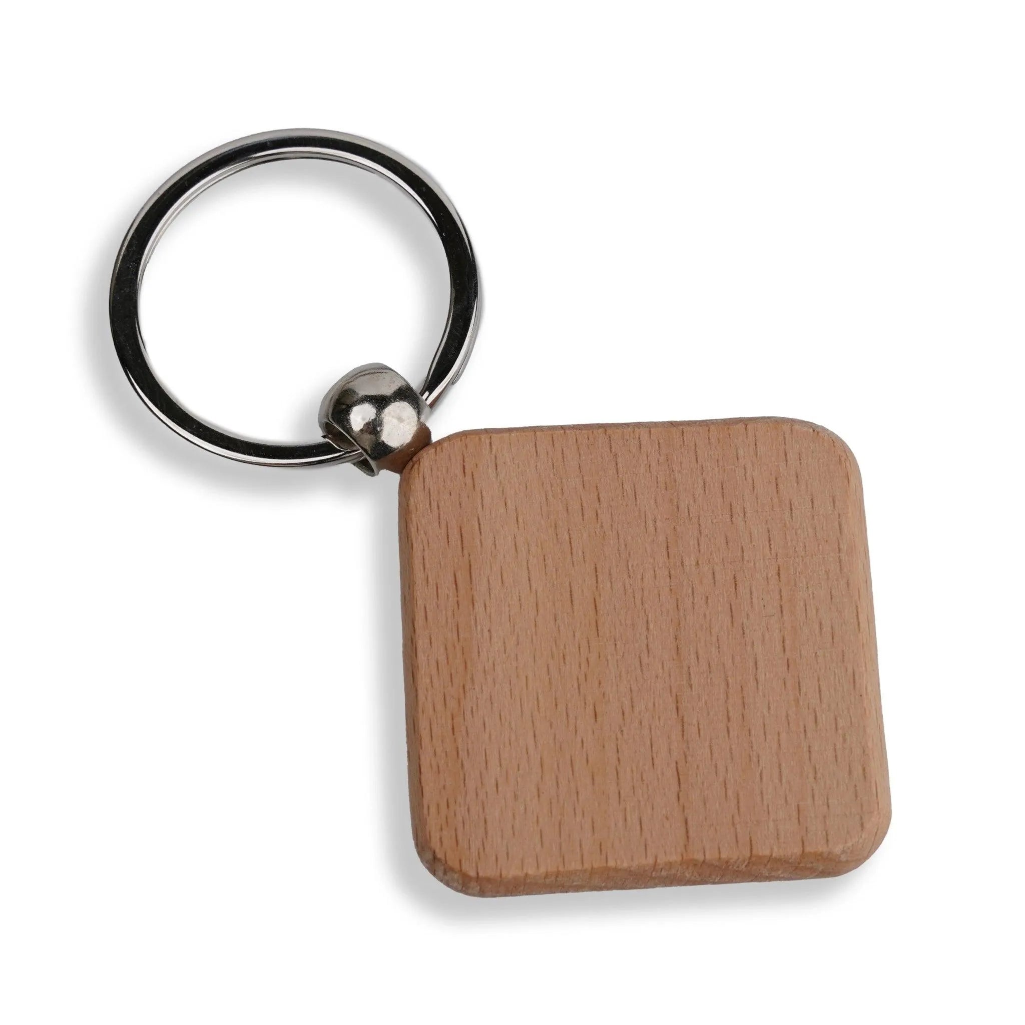 Wood Diamond Keychain with Key Ring (5 Pack) - DIY Craft Warehouse DIY Craft Warehouse