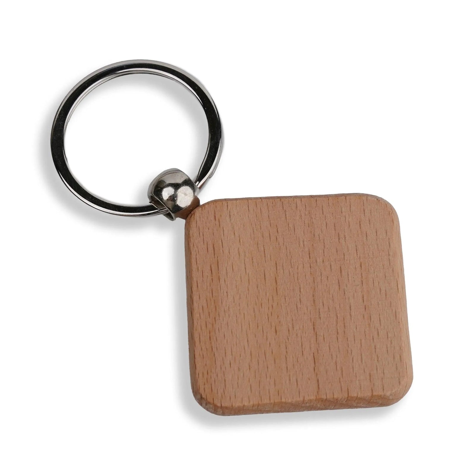 Wood Diamond Keychain with Key Ring (5 Pack) - DIY Craft Warehouse