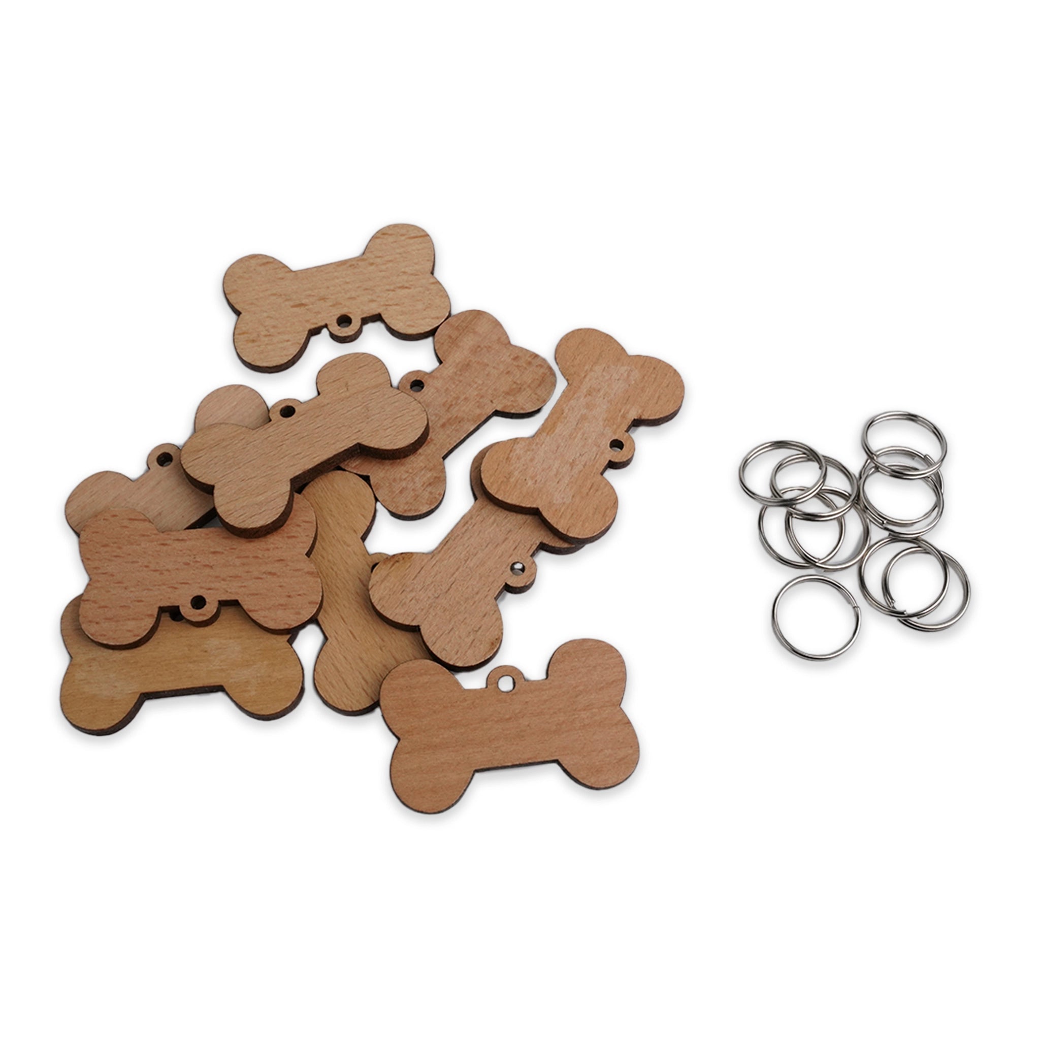 Master Maker Crafts -  Wood Pet Tag - Bone (10 Pack) | Master Maker Crafts - Wholesale Craft Supplies - Fast Shipping from Ohio DIY Craft Warehouse