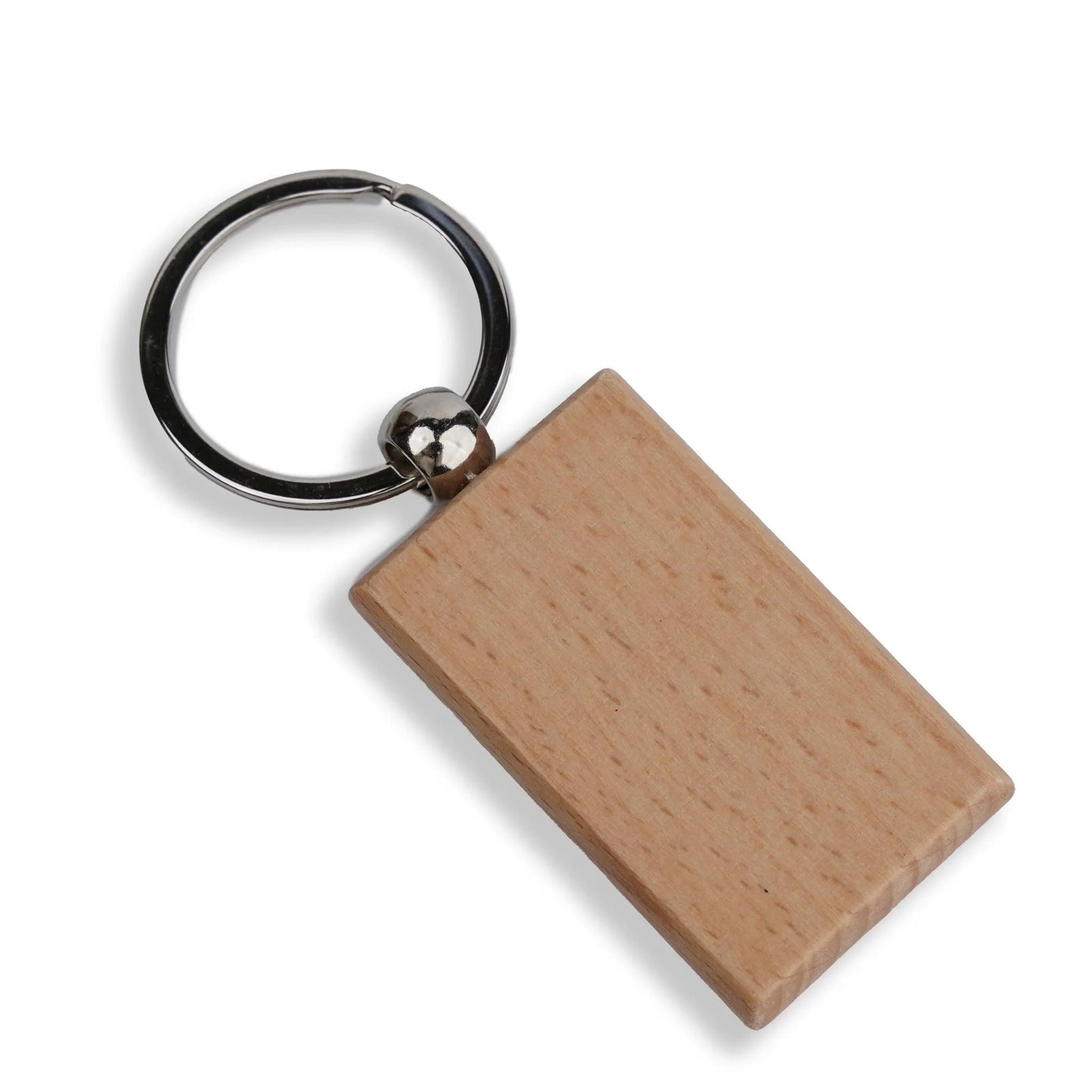 Wood Rectangle Keychain with Key Ring (5 Pack) - DIY Craft Warehouse