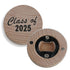 Image of Wood Round Bottle Opener with Magnet (5 Pack - 2.5") sold at Master Maker Crafts. Wholesale prices and fast shipping.
