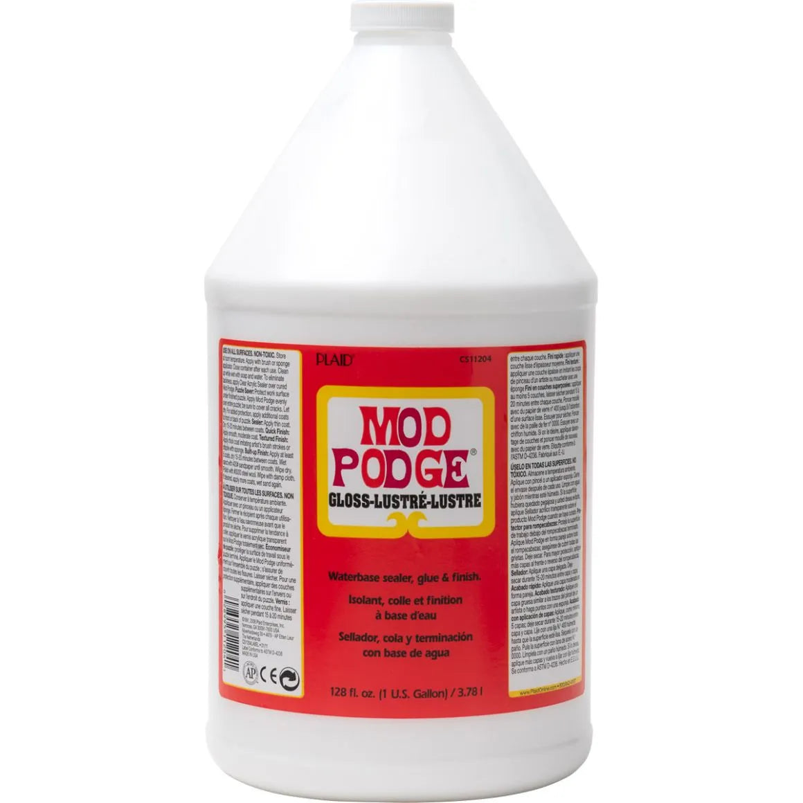 Mod Podge Gloss sealer gallon jug, craft supplies at Master Maker Crafts, wholesale, Ohio fast shipping DIY Craft Warehouse