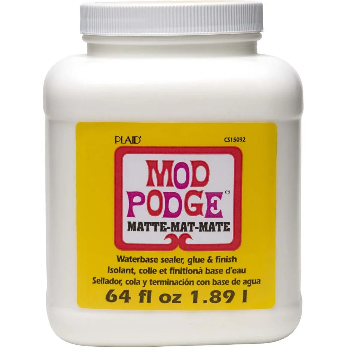 Mod Podge matte 64 oz bottle, Master Maker Crafts wholesale craft supplies, fast shipping Ohio DIY Craft Warehouse