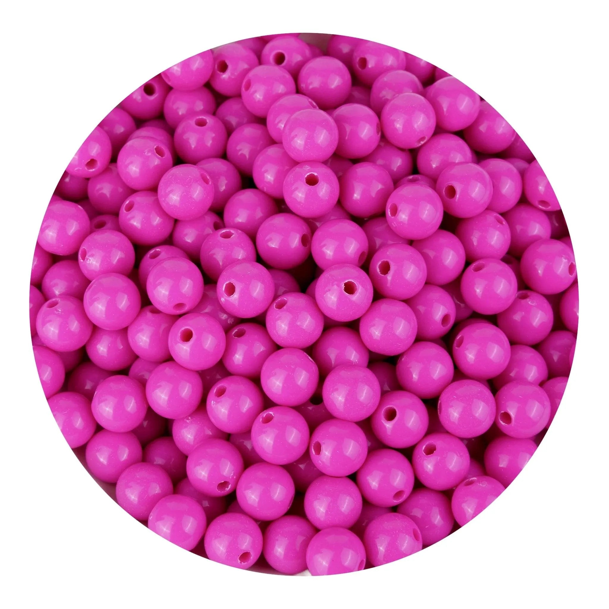 Acrylic Round String Beads - Pink - DIY Craft Warehouse DIY Craft Warehouse