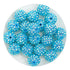 Acrylic Round String Bubblegum Bling Beads - Blue - DIY Craft Warehouse DIY Craft Warehouse
