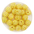 Acrylic Round String Bubblegum Bling Beads - Yellow - DIY Craft Warehouse DIY Craft Warehouse