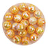 Acrylic Round String Disco Bling Beads - Orange - DIY Craft Warehouse DIY Craft Warehouse