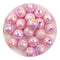 Acrylic Round String Disco Bling Beads - Pink - DIY Craft Warehouse DIY Craft Warehouse