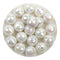 Acrylic Round String Disco Bling Beads - White - DIY Craft Warehouse DIY Craft Warehouse