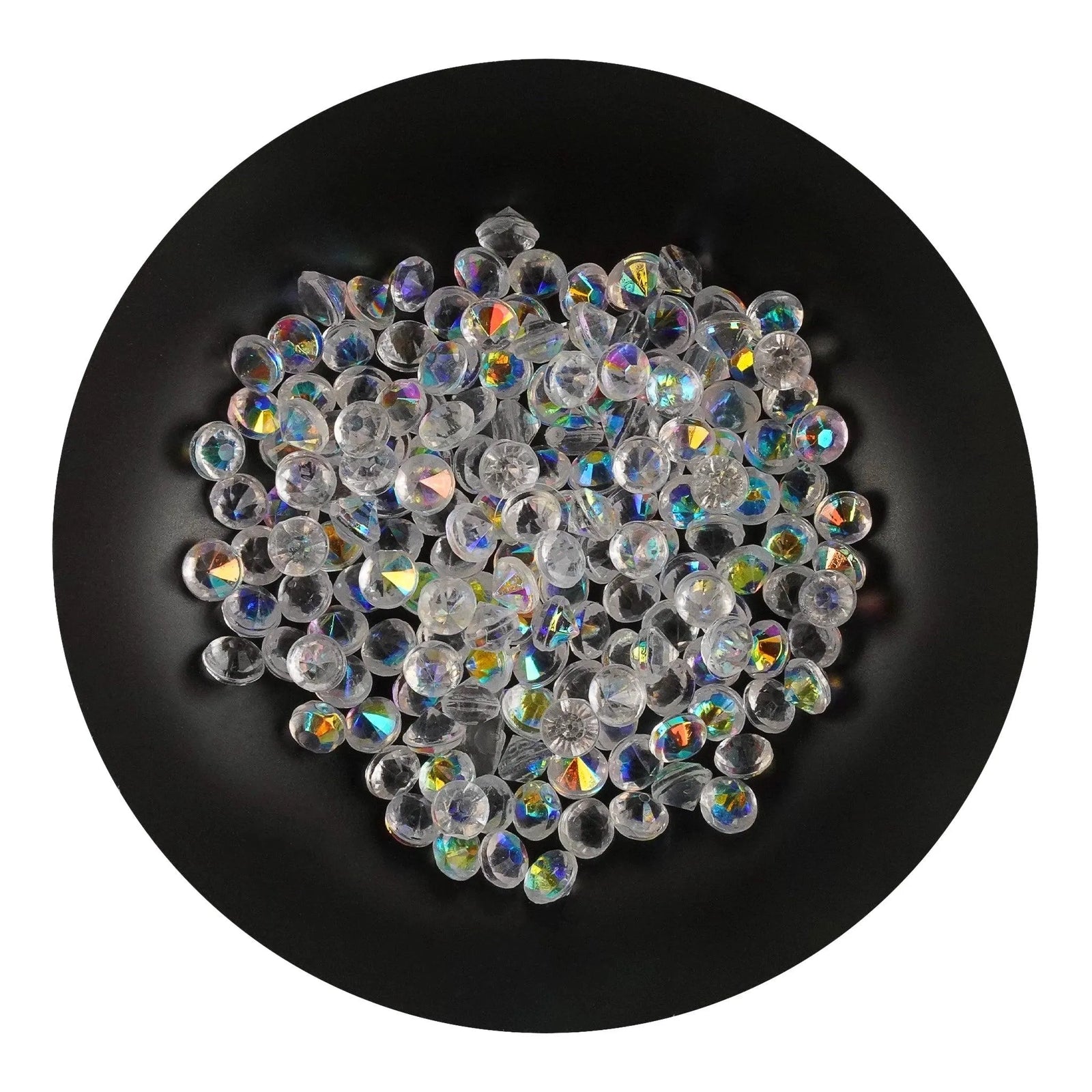 Acrylic Solid Beads - Iridescent Clear - DIY Craft Warehouse