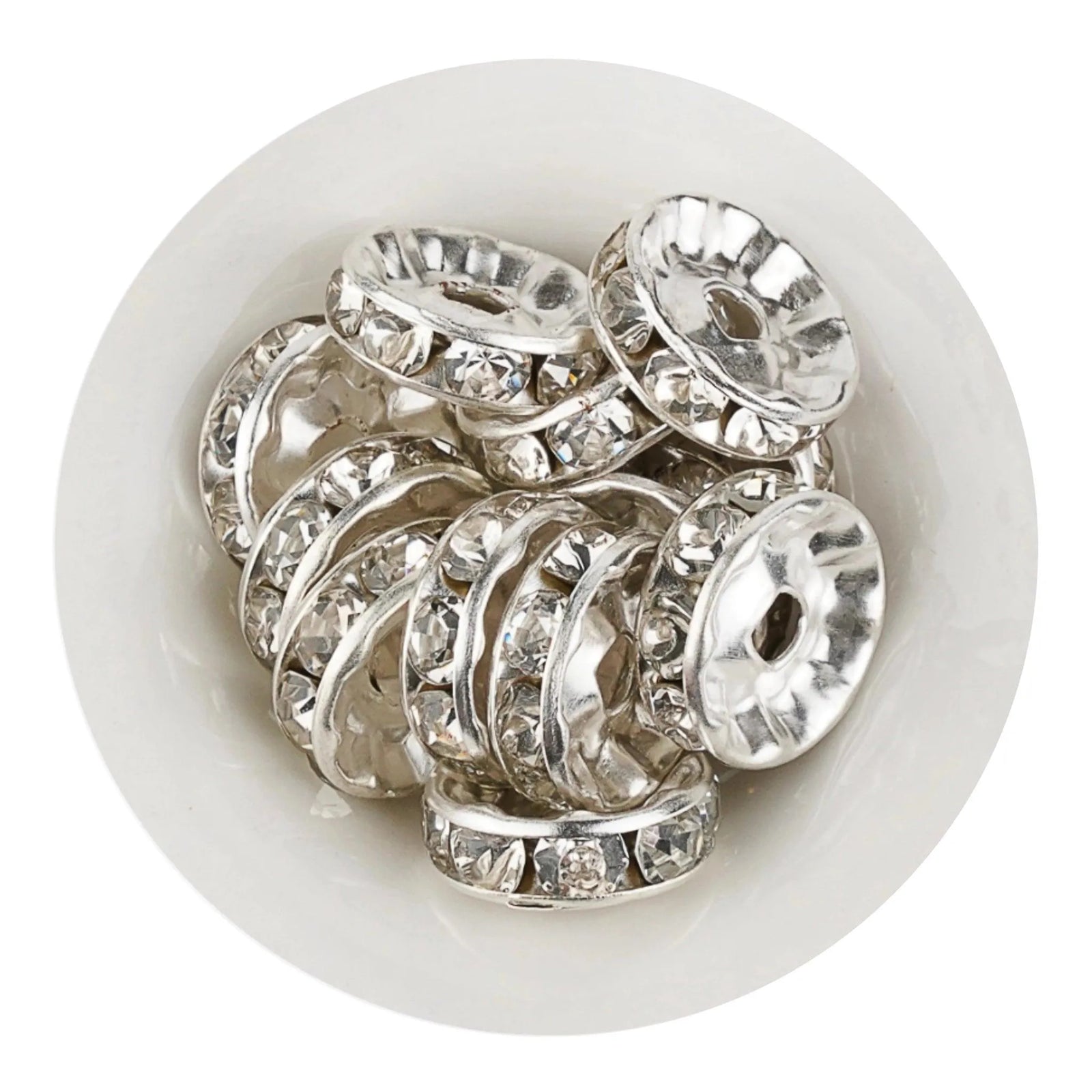 Bead Spacer Disc - Silver (25 Beads) - DIY Craft Warehouse
