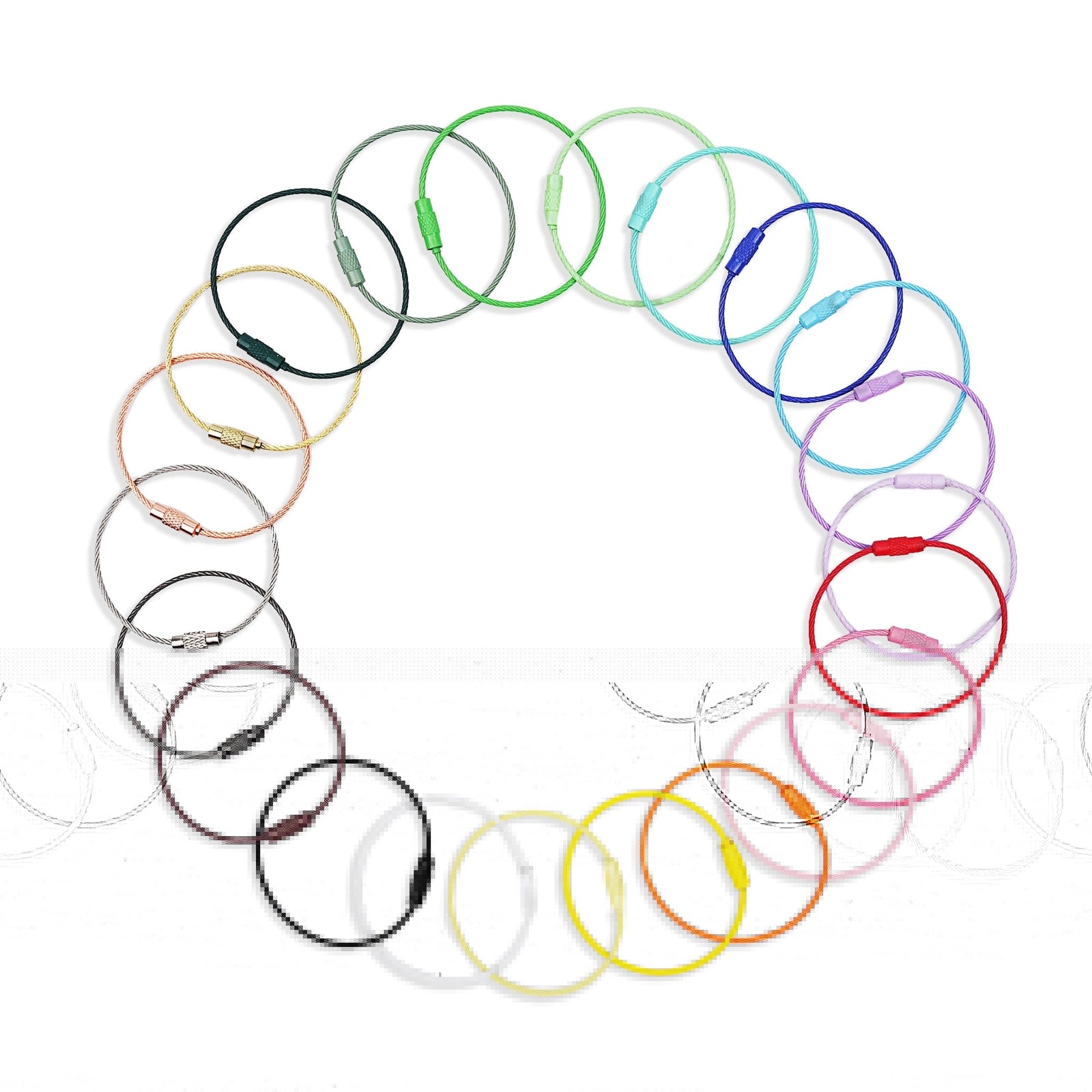 Beadable Charm Tumbler Cable - Black (5 Cables) - DIY Craft Warehouse