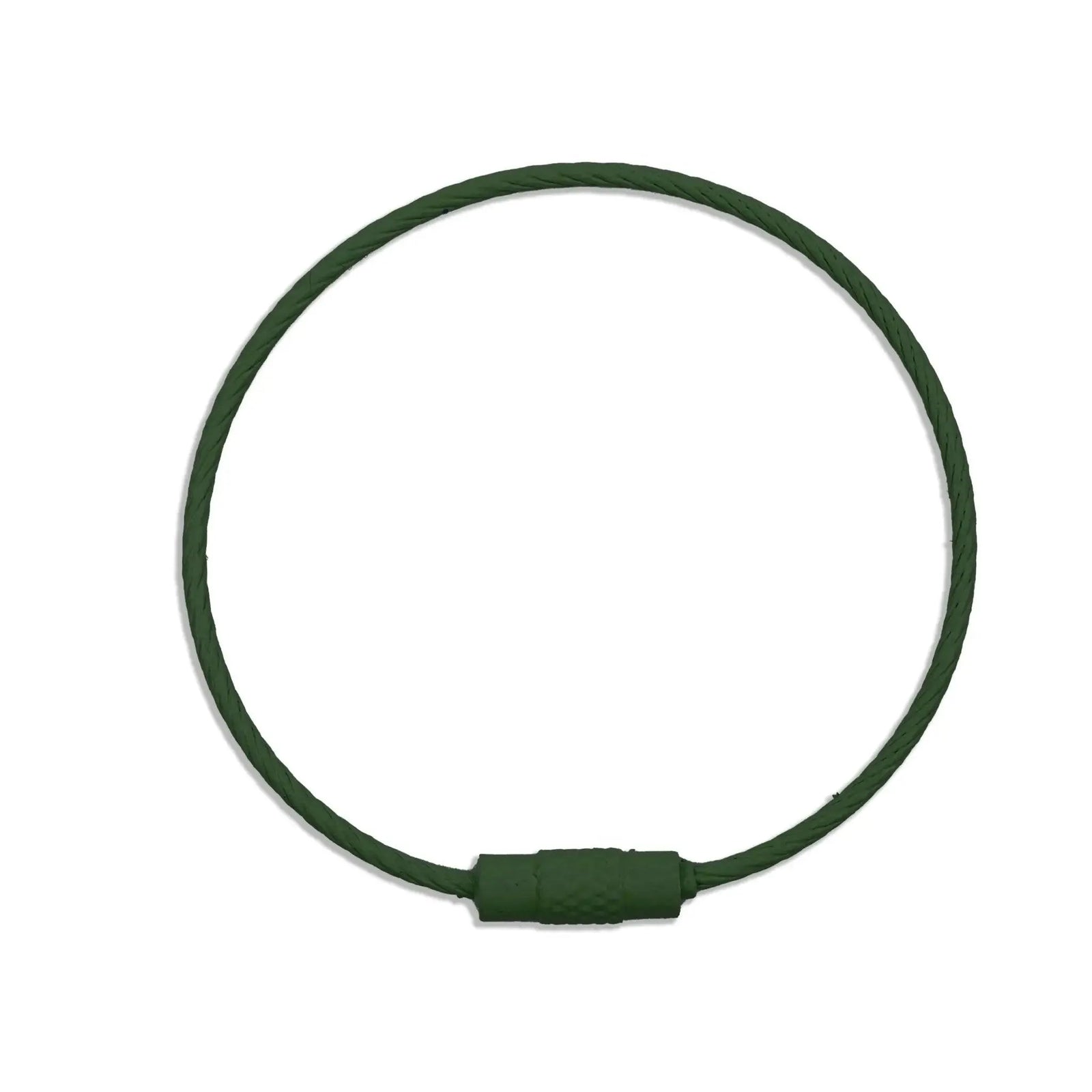Beadable Charm Tumbler Cable - Dark Green (5 Cables) - DIY Craft Warehouse