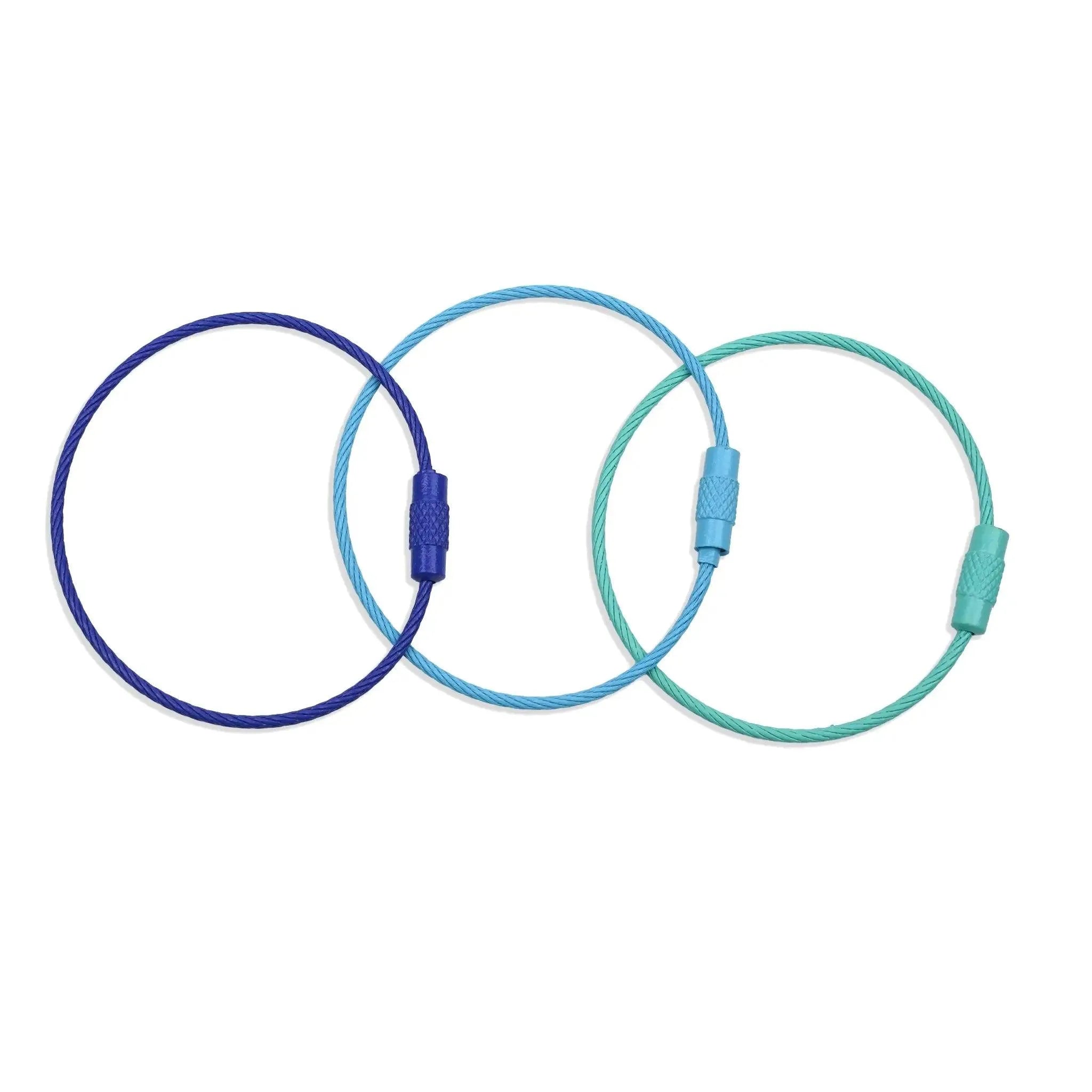 Beadable Charm Tumbler Cable - Light Blue (5 Cables) - DIY Craft Warehouse DIY Craft Warehouse