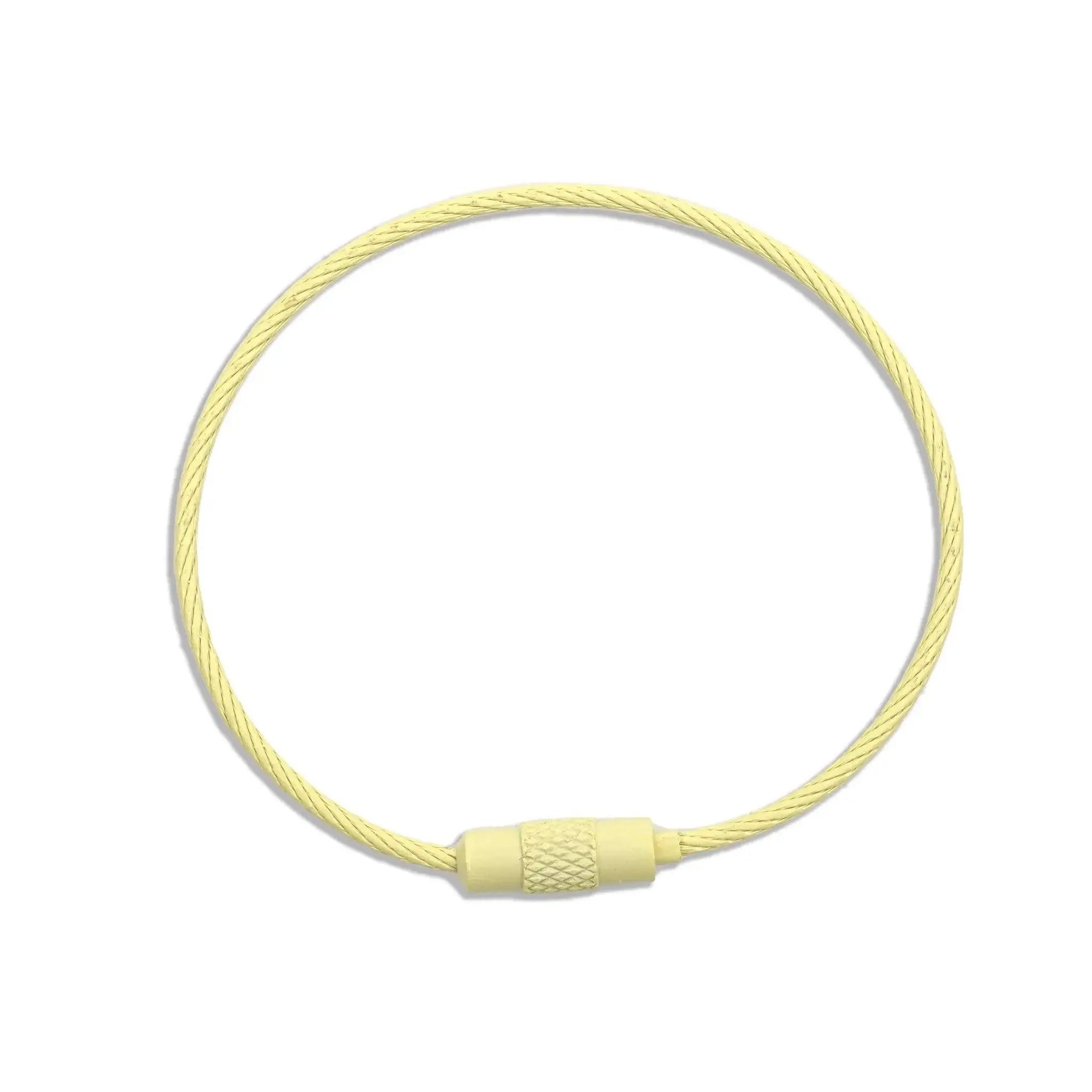 Beadable Charm Tumbler Cable - Light Yellow (5 Cables) - DIY Craft Warehouse DIY Craft Warehouse