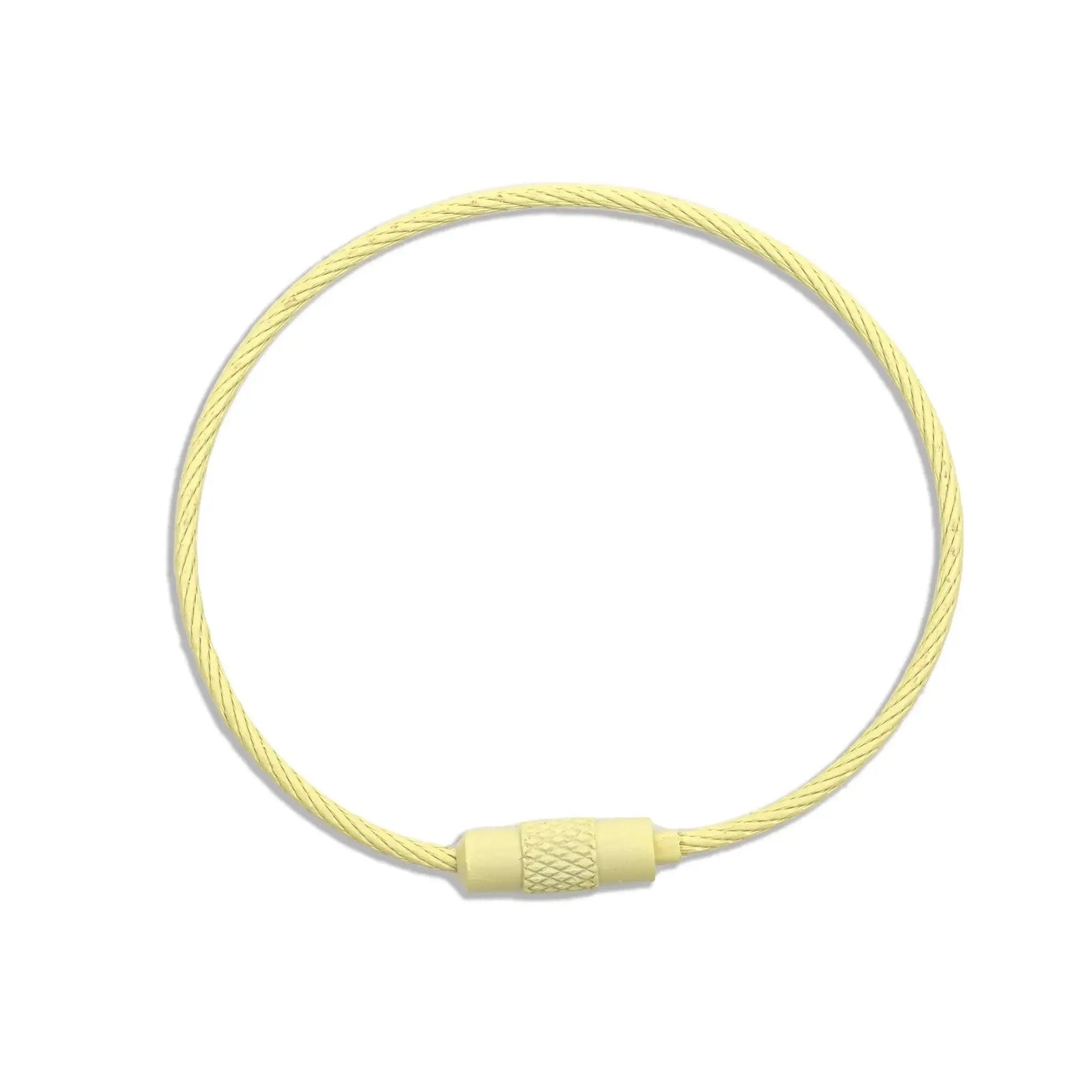 Beadable Charm Tumbler Cable - Light Yellow (5 Cables) - DIY Craft Warehouse
